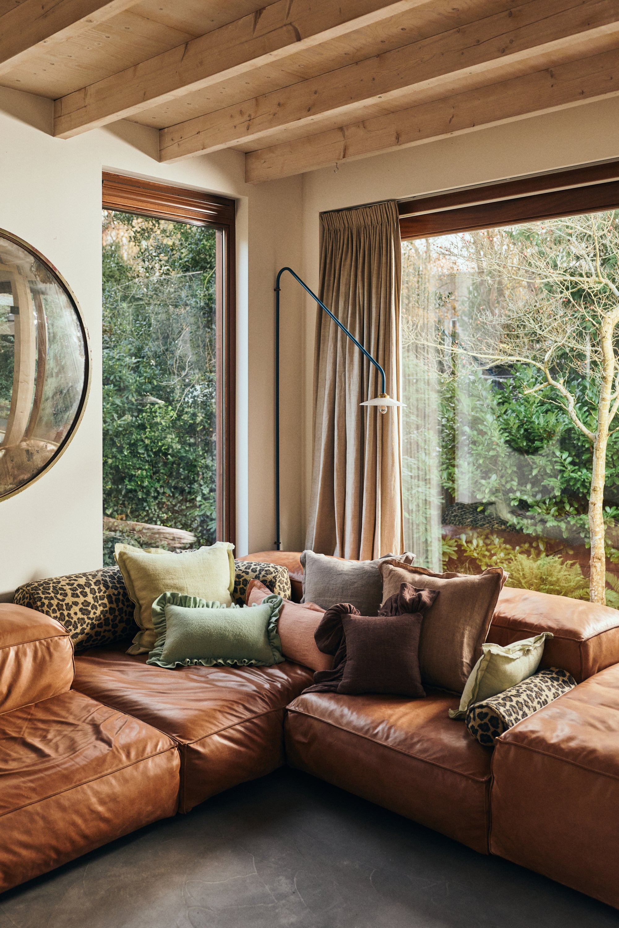 HKliving Bolster Sierkussen Extra Large 30 x 150 cm - Panther