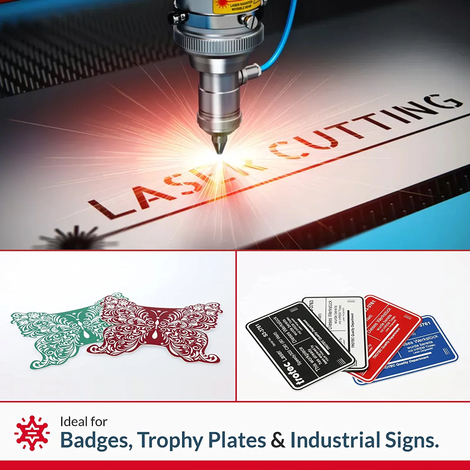 1.3mm Black to White Two-Tone Acrylic Sheet (4pcs)