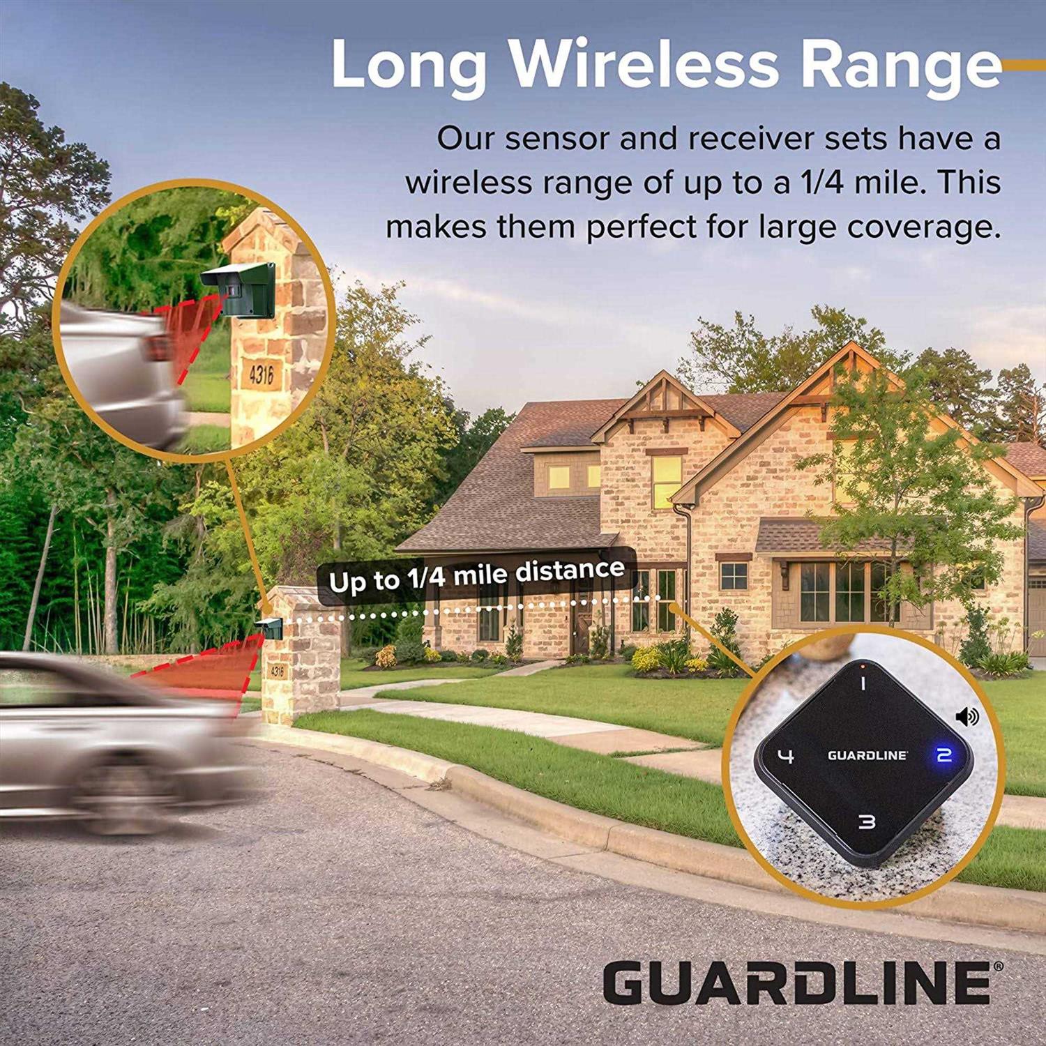 Guardline Wireless Outdoor Driveway Security Alarm Sensor System - 1/4 Mile Range - Image 4 Guardline Wireless Outdoor Driveway Security Alarm Sensor System - 1/4 Mile Range - Image 4
