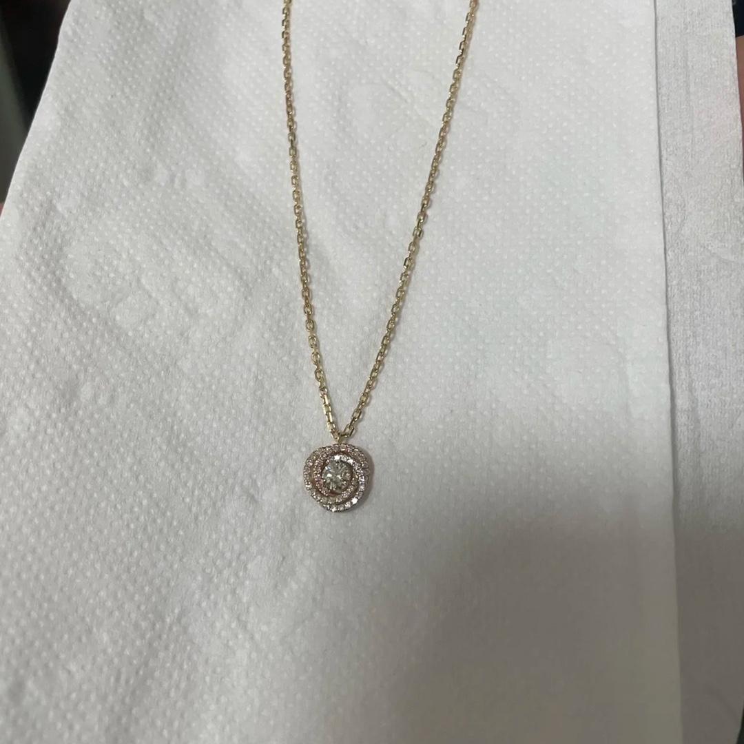 Cartier Full Diamond Paved Trinity Pendant Necklace - Original Replica Club
