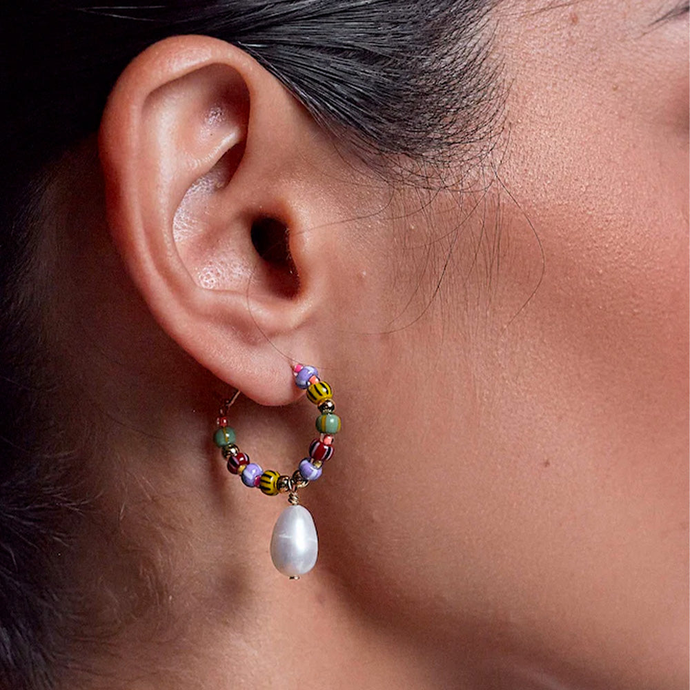 Anni Lu - Boucles d'oreilles Magic Moments Hoop - Striped Horizon