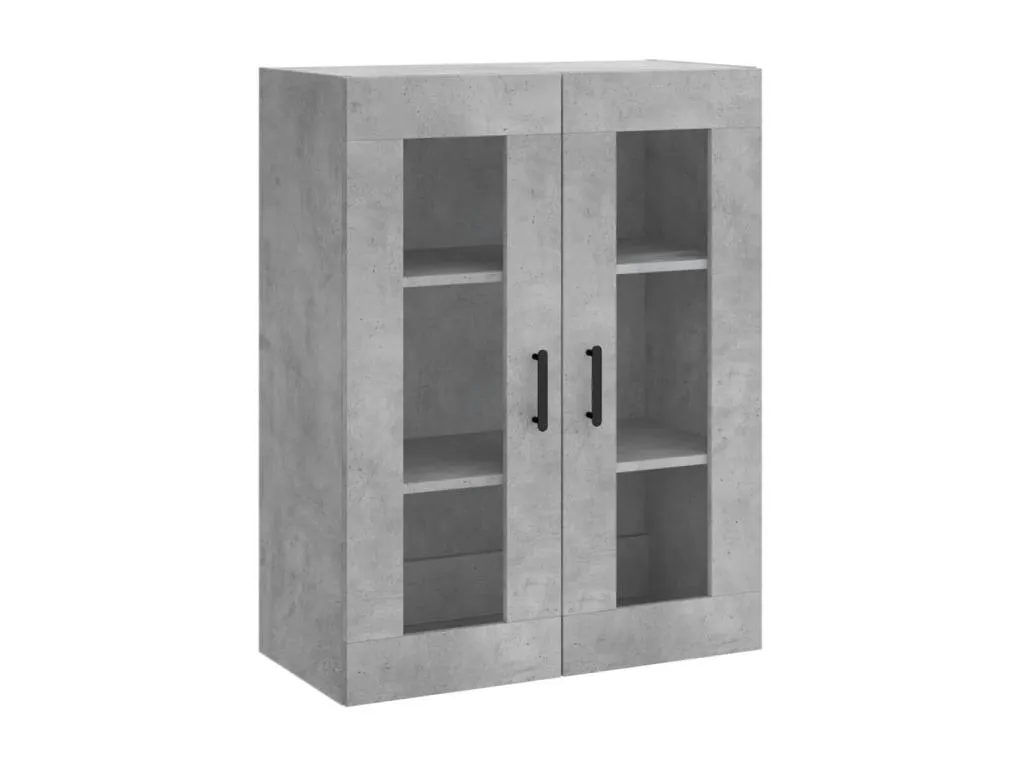 Armario de pared gris hormigón 69.5x34x90 cm 00670AWMC