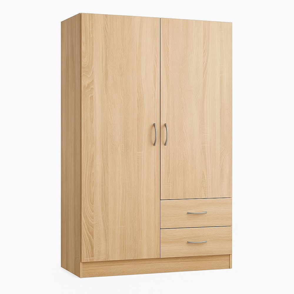 Armario de Doble Puerta de Madera con Cajones para Almacenamiento, Estilo Moderno, Ideal para Dormitorio y Sala de Estar