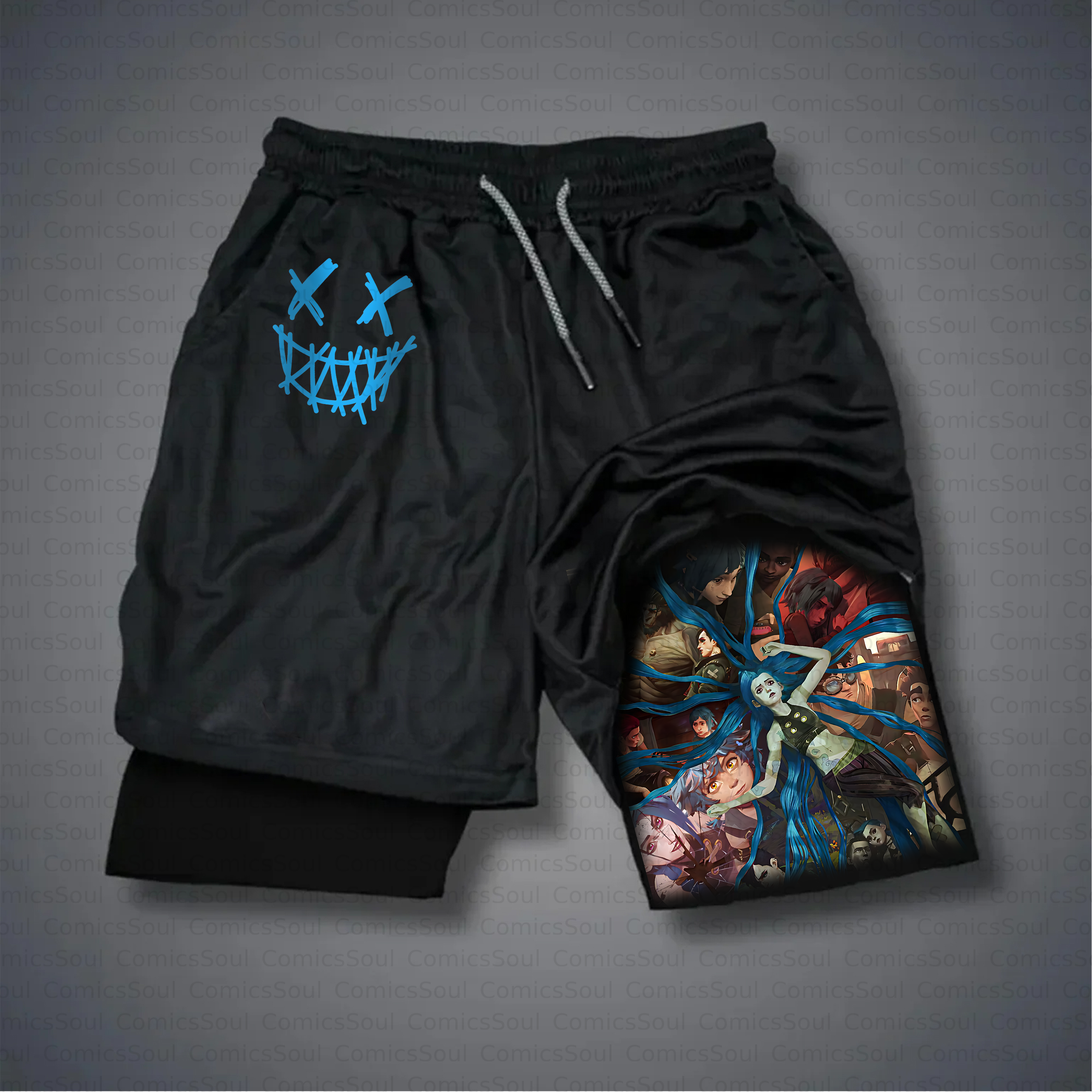 Unisex Casual Anime Style Shorts