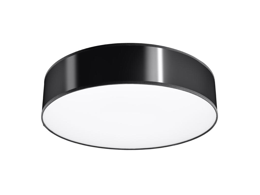 Lámparas de techo Arena minimalista de CLORURO DE POLIVINILO - 4 fuentes luminosas - L.55 x A.11 cm - negro