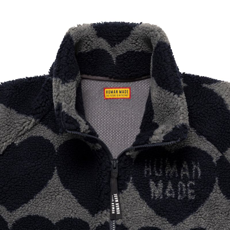 HUMAN MADE HEART FLEECE JACKET