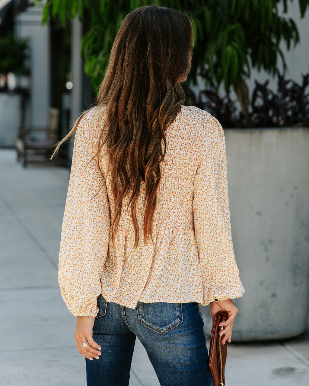Clementina Floral Smocked Top - SALE - Se7enfashion