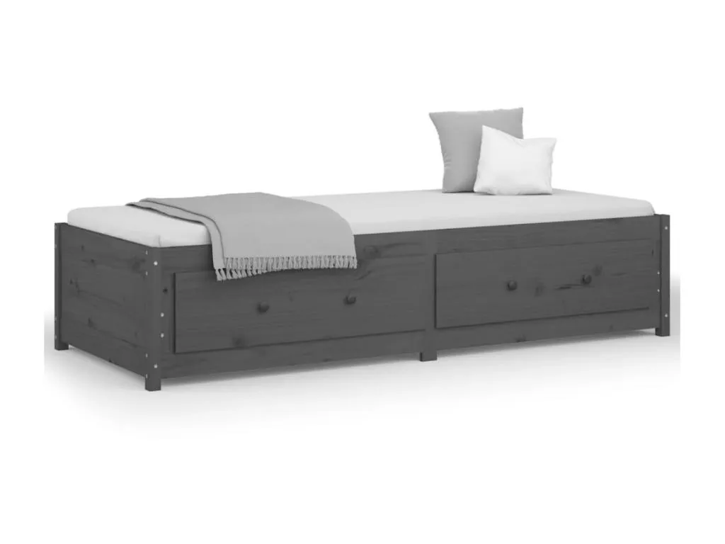 Sofá cama gris 90x190 cm Individual Hogarmini maciza de Hogarmini pmey15947