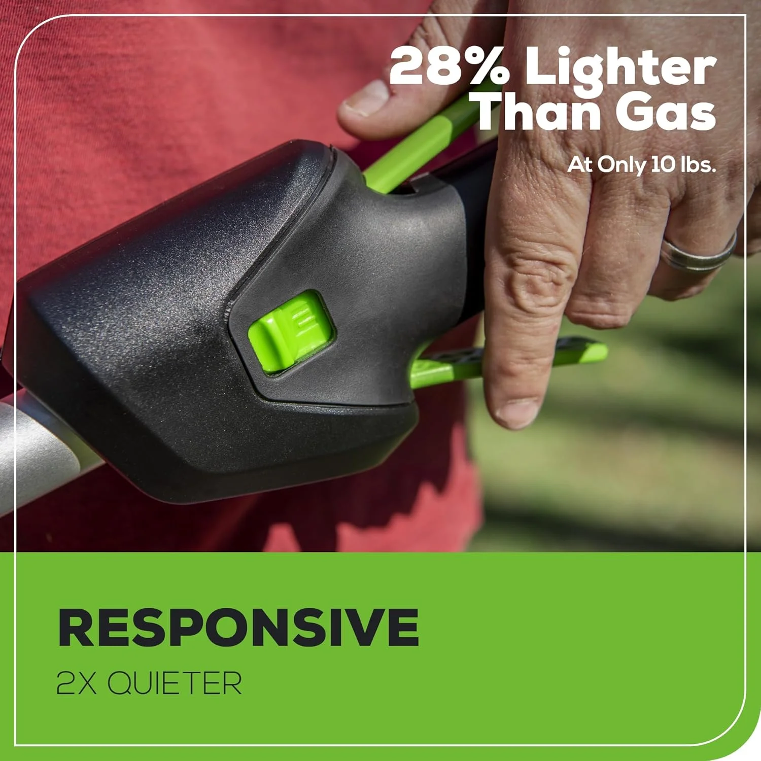 Greenworks 60V 17" Brushless (Push) Mower + 60V 13" String Trimmer, 4.0Ah Battery and 3A Charger - Image 8