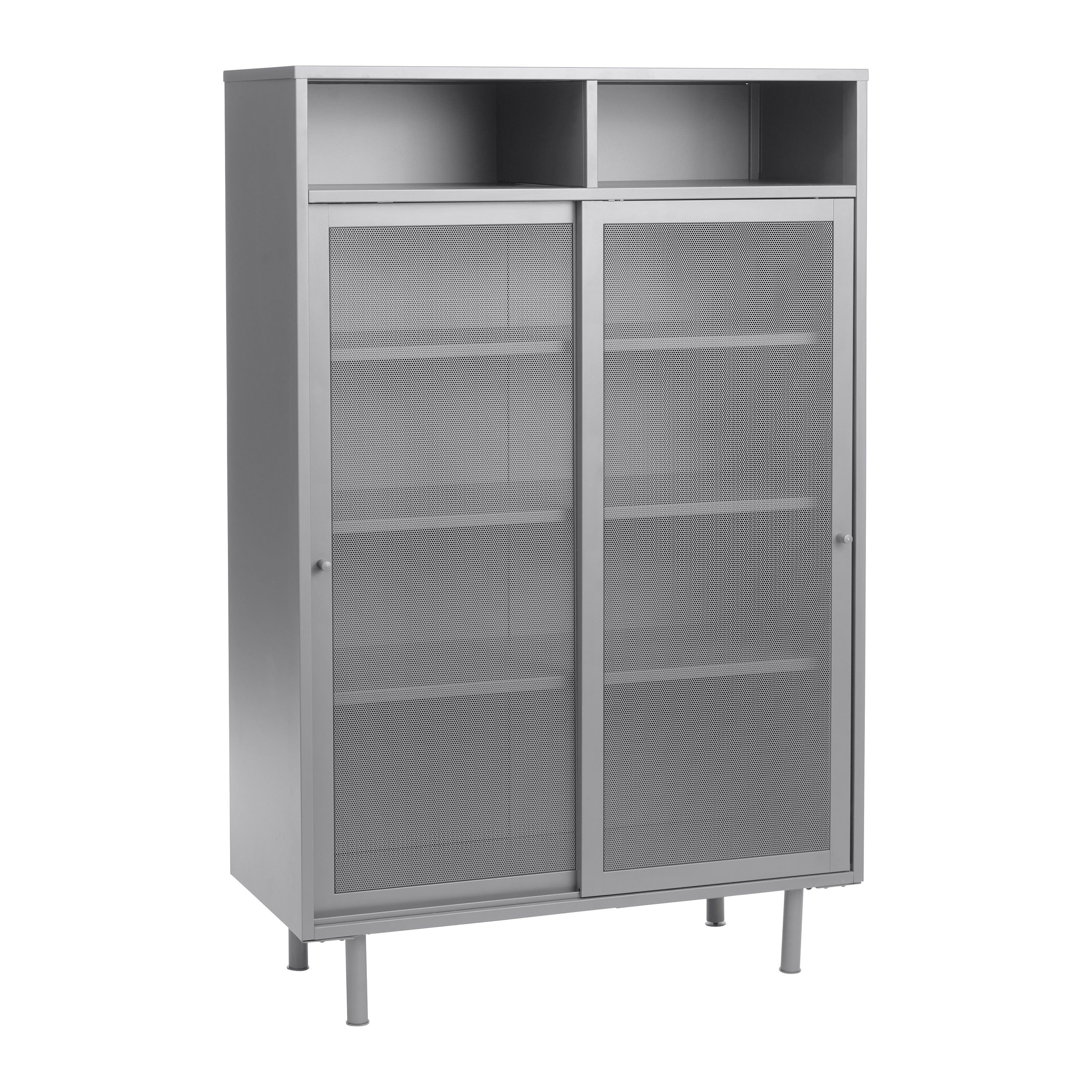Blokker Tibbe Opbergkast - H 140 cm - Greige