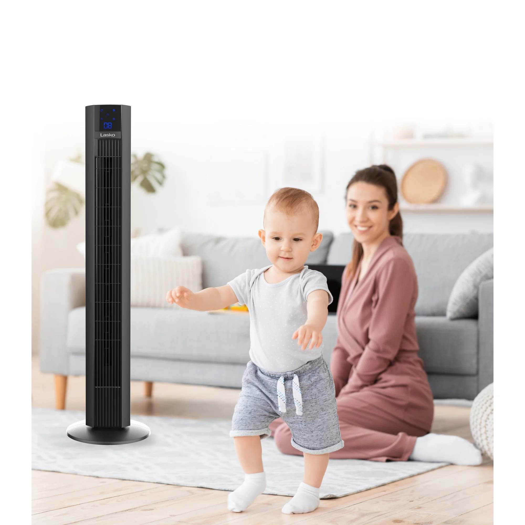 Lasko Xtra Air? 48" 4-Speed Oscillating Remote Controlled Tower Fan, Black T48336 - Image 7