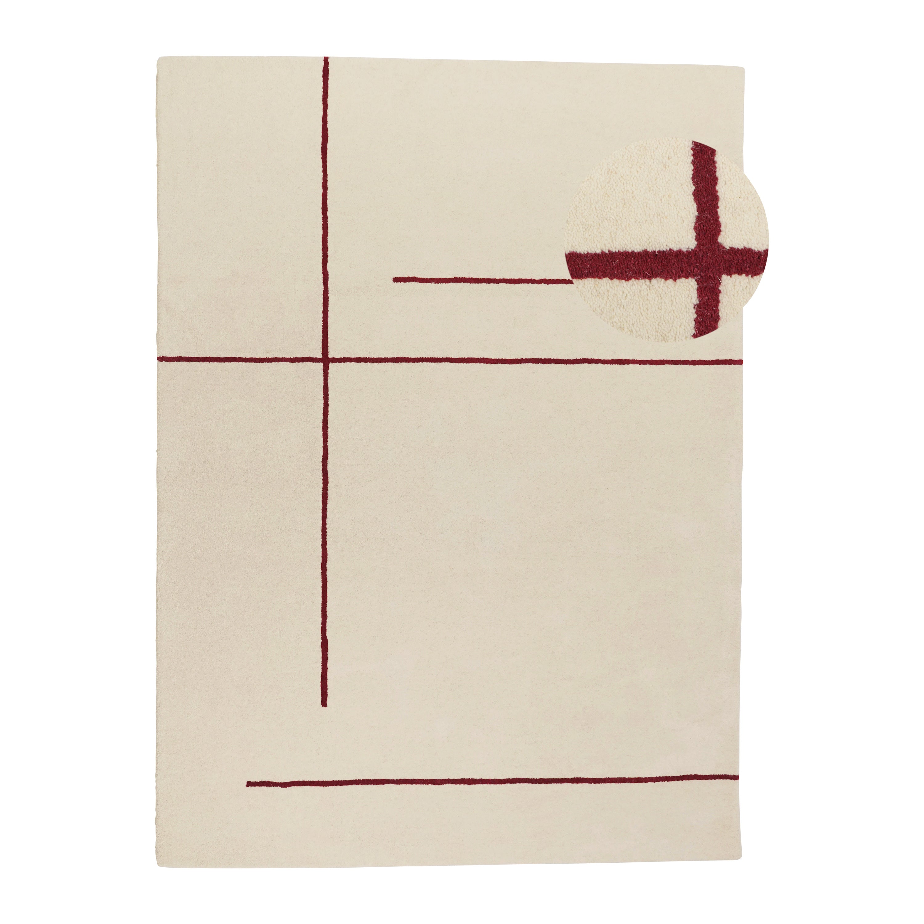 Blokker Line Vloerkleed 170 x 240 cm - Rood