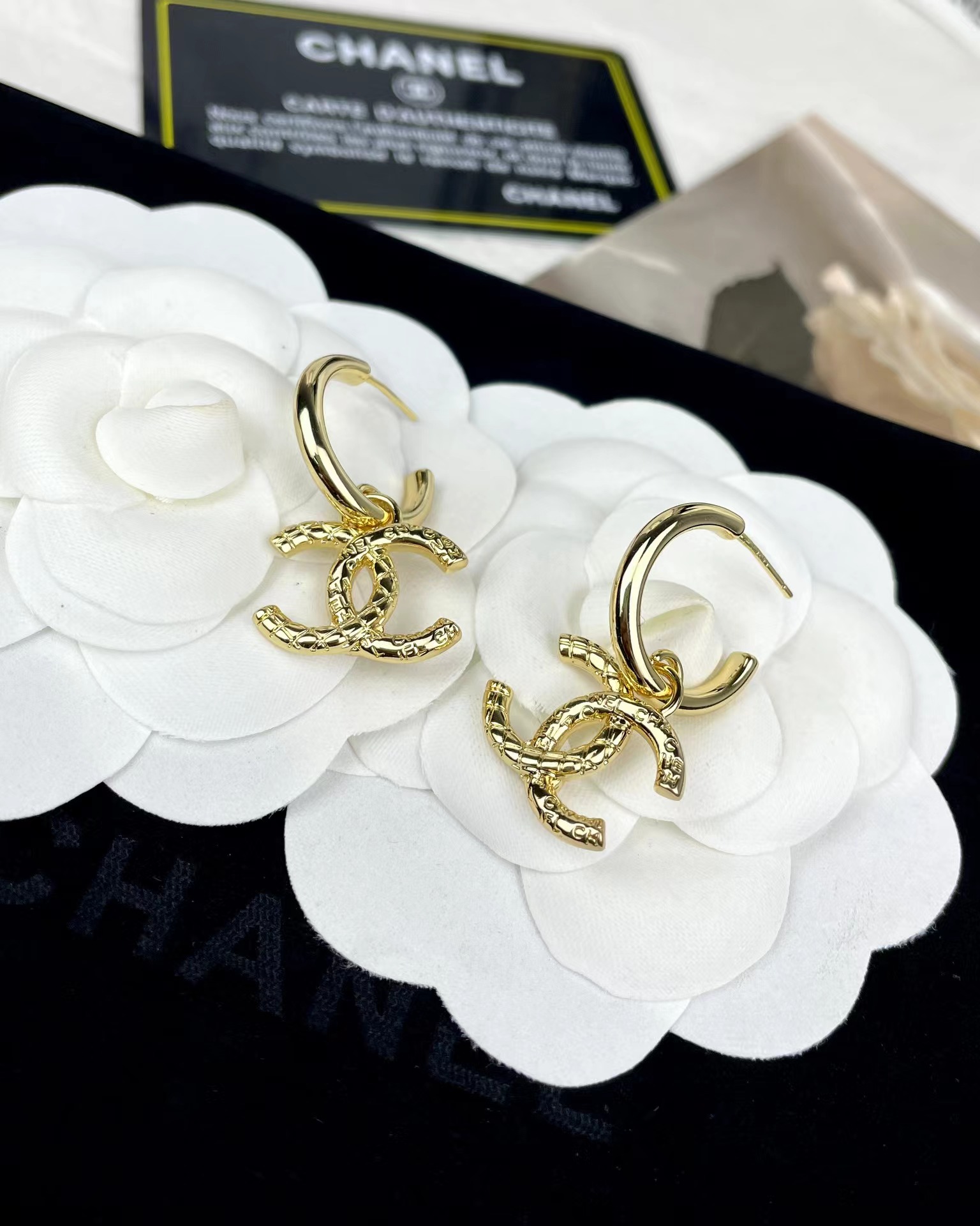 Chanel Golden Double C Earrings - Original Replica Club