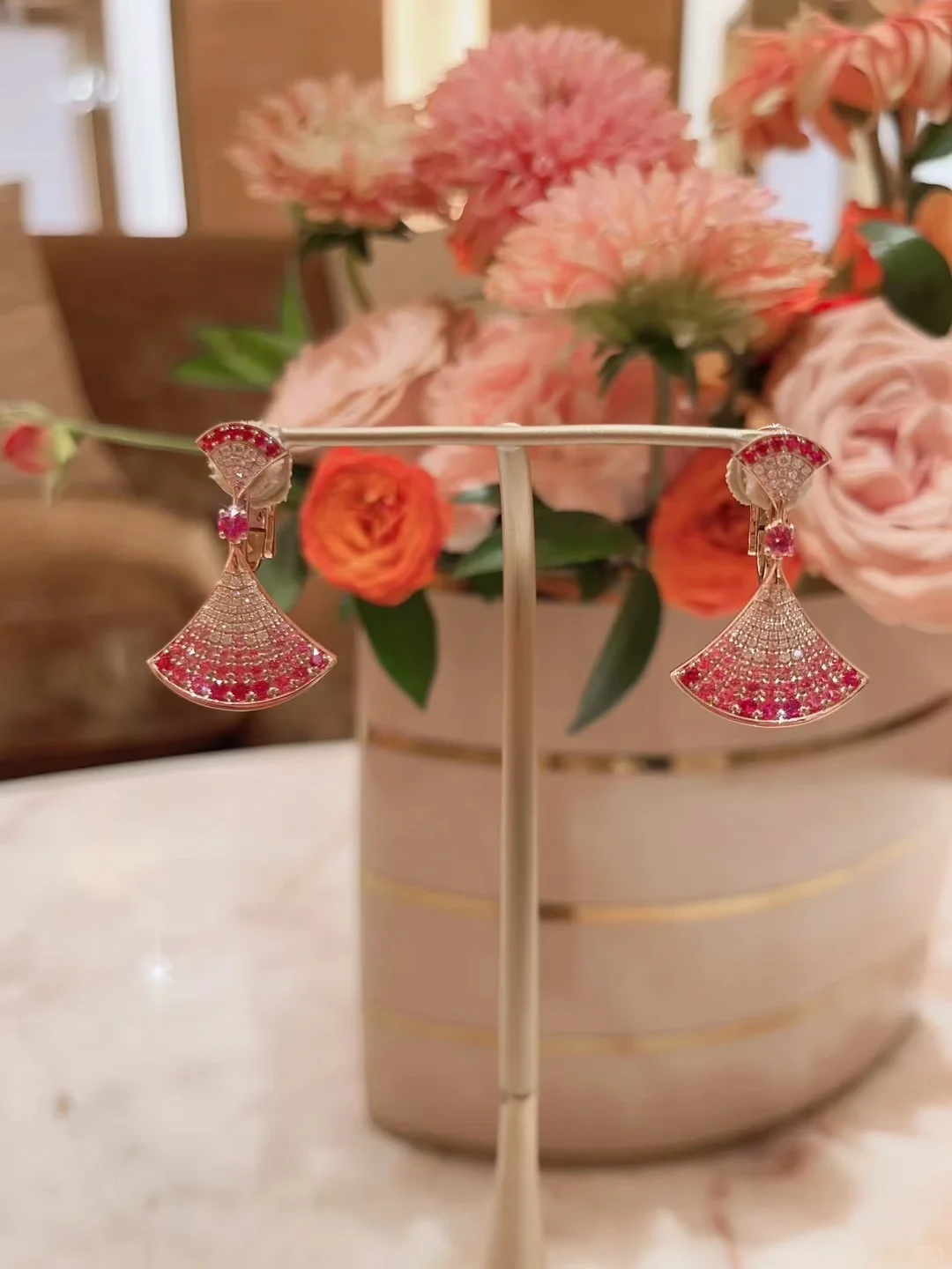 Bvlgari Divas' Dream Earrings - Full Diamond - Original Replica Club
