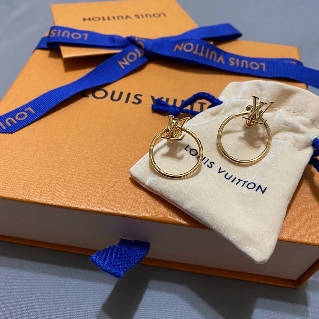 Louis Vuitton Round Hoop Earrings - Original Replica Club