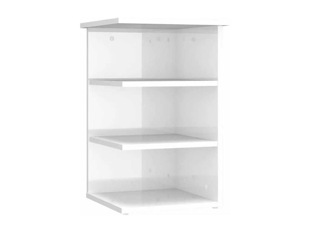 Armario auxiliar Decoencanto contrachapada blanco brillo 35x35x55 cm