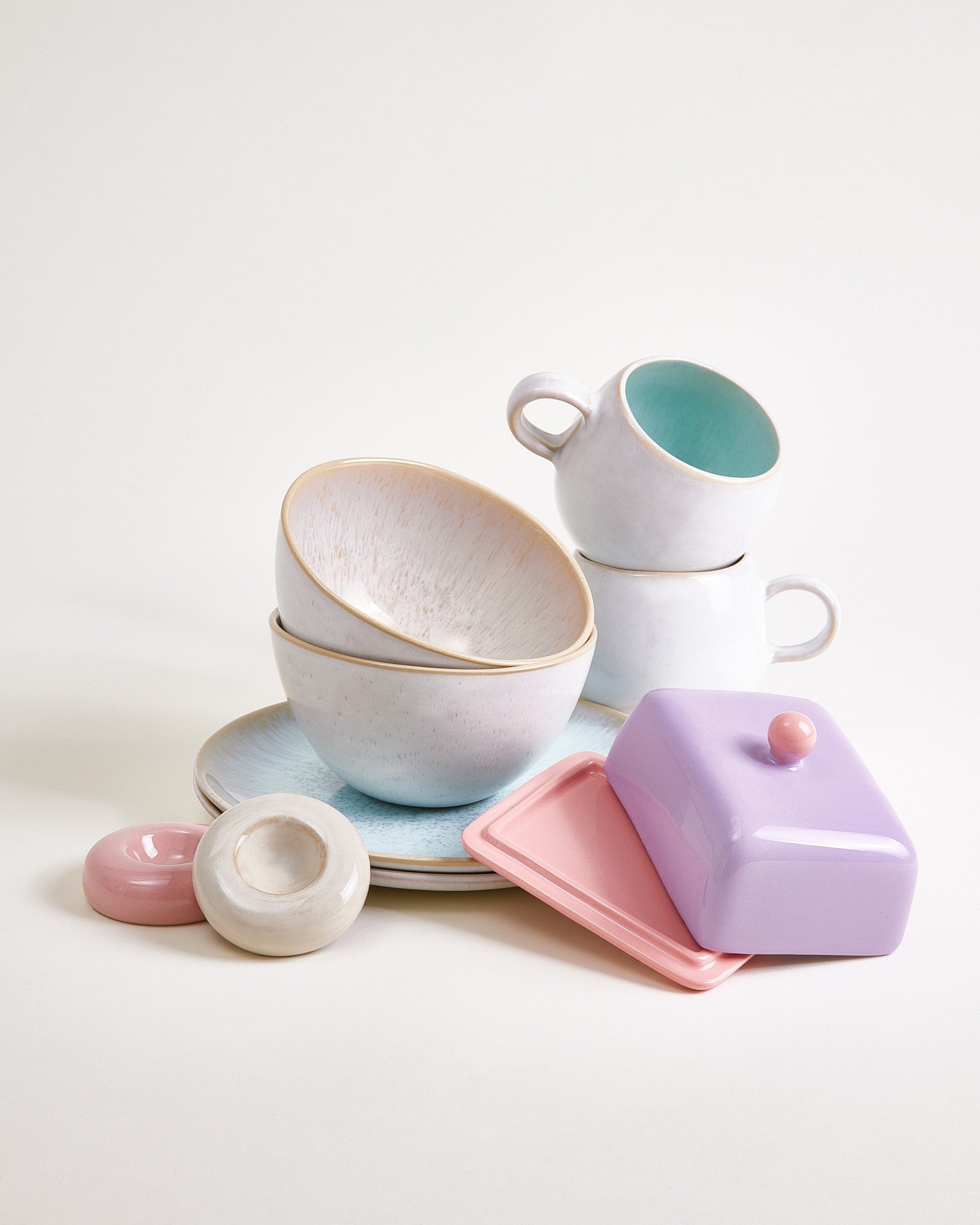 Geschirr-Set Pastel Dreams mix 9-teilig