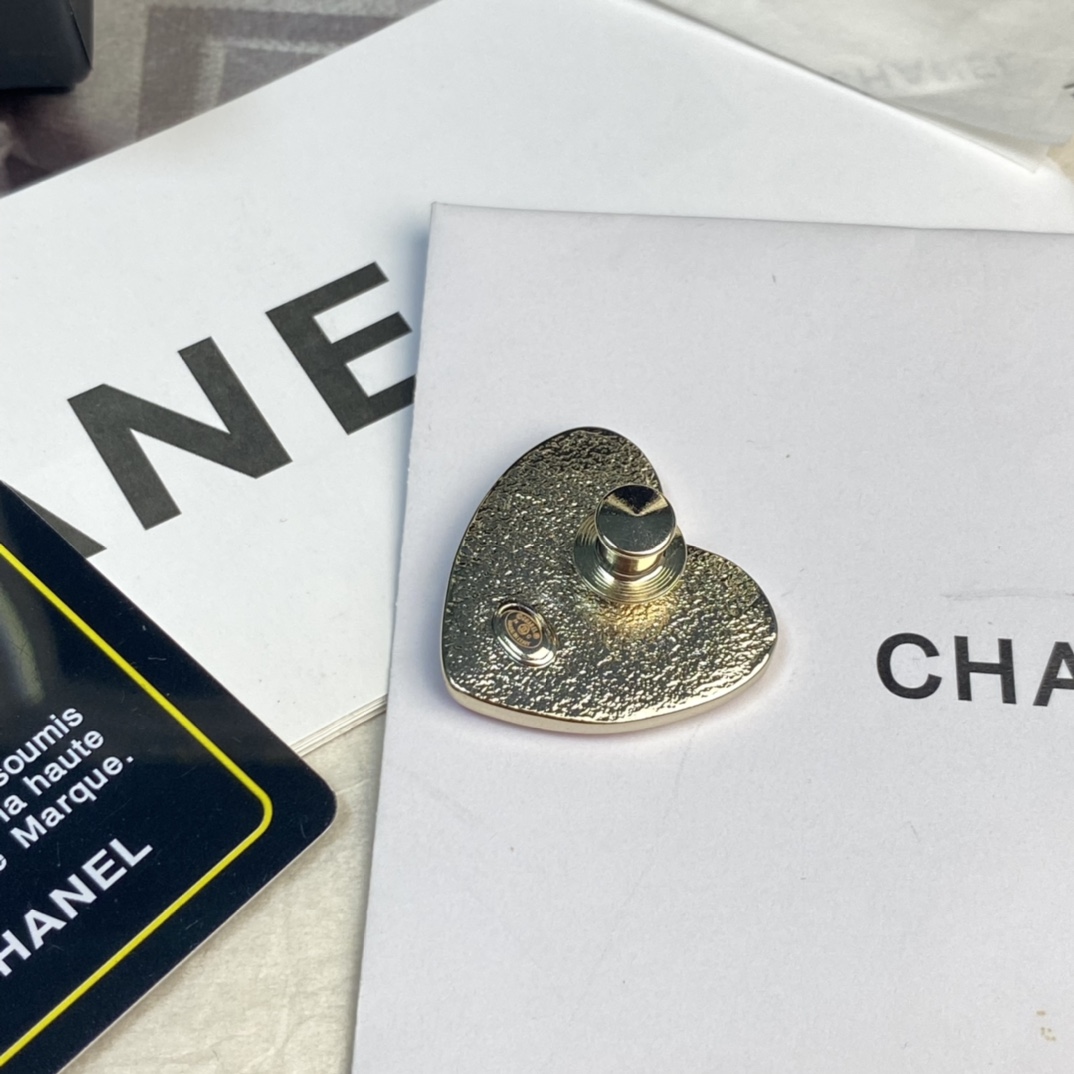 Chanel Pink Heart Brooch - Original Replica Club