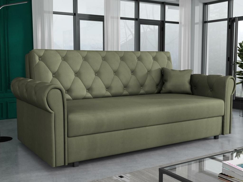 Sofá-cama Columbus 196, Caja de ropa de cama, 85x188x98cm