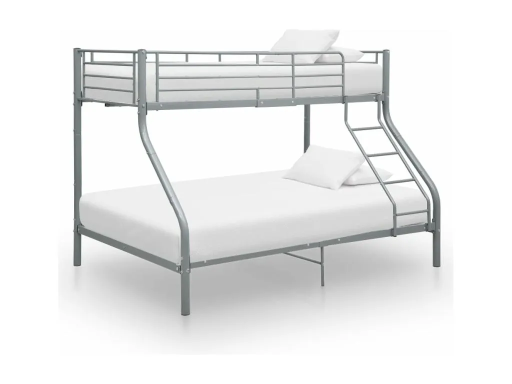 Estructura de litera de Decoesp gris 140x200 cm/90x200 cm FBYU93655