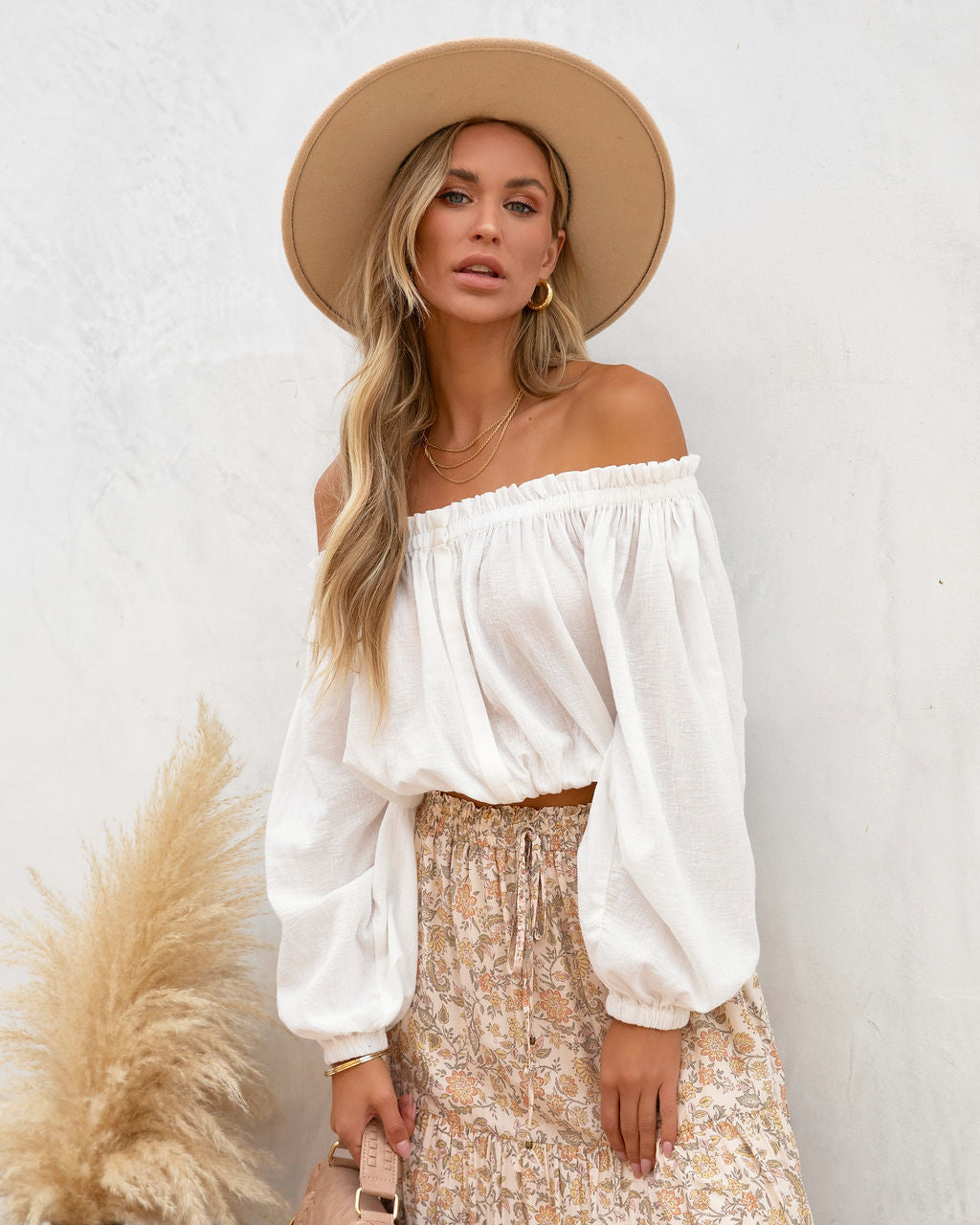 Catching Rays Cotton Off The Shoulder Top - White - SALE - Se7enfashion