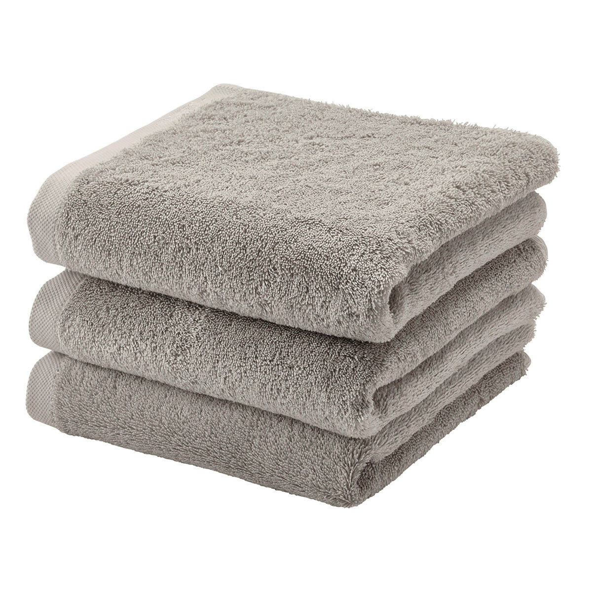 London Handdoek Truffle   Grijs   Beige   Katoen