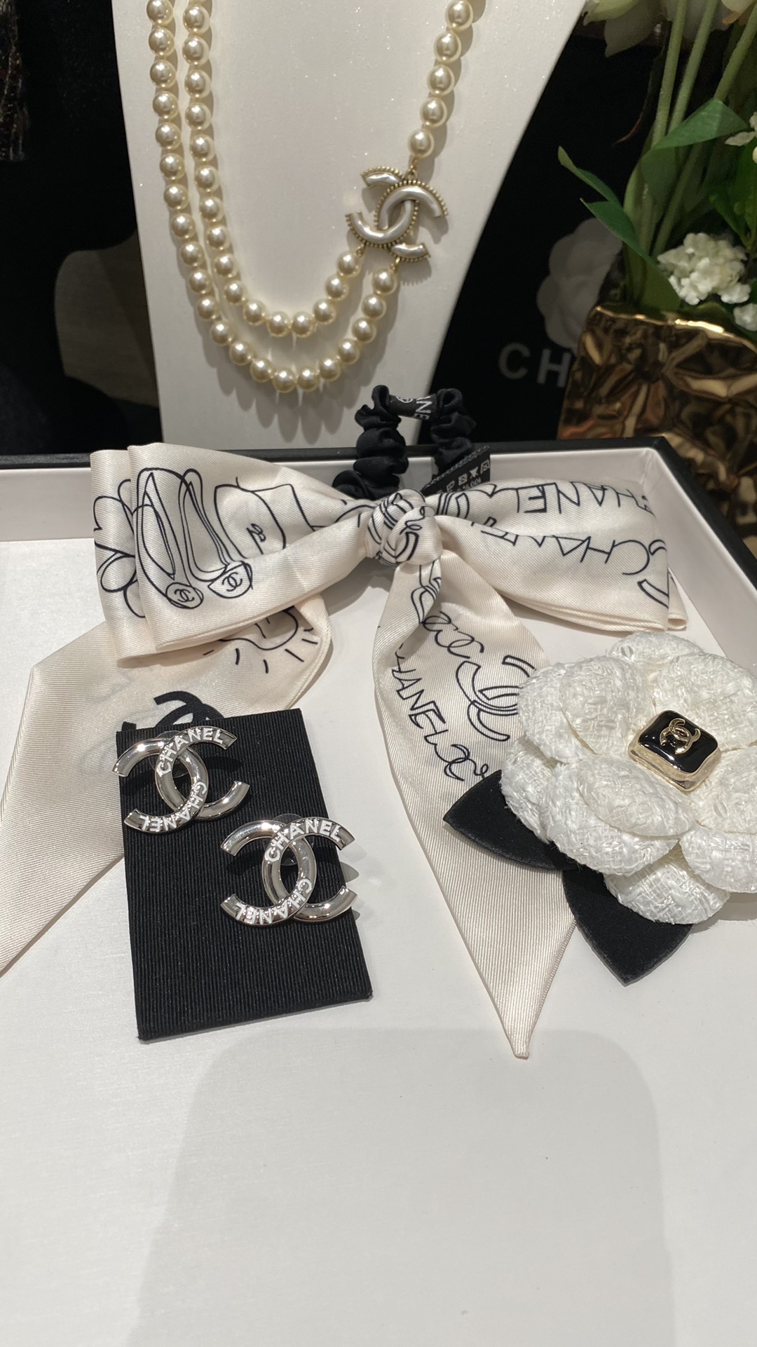 Chanel Enamel Monogram CC Earrings - Original Replica Club