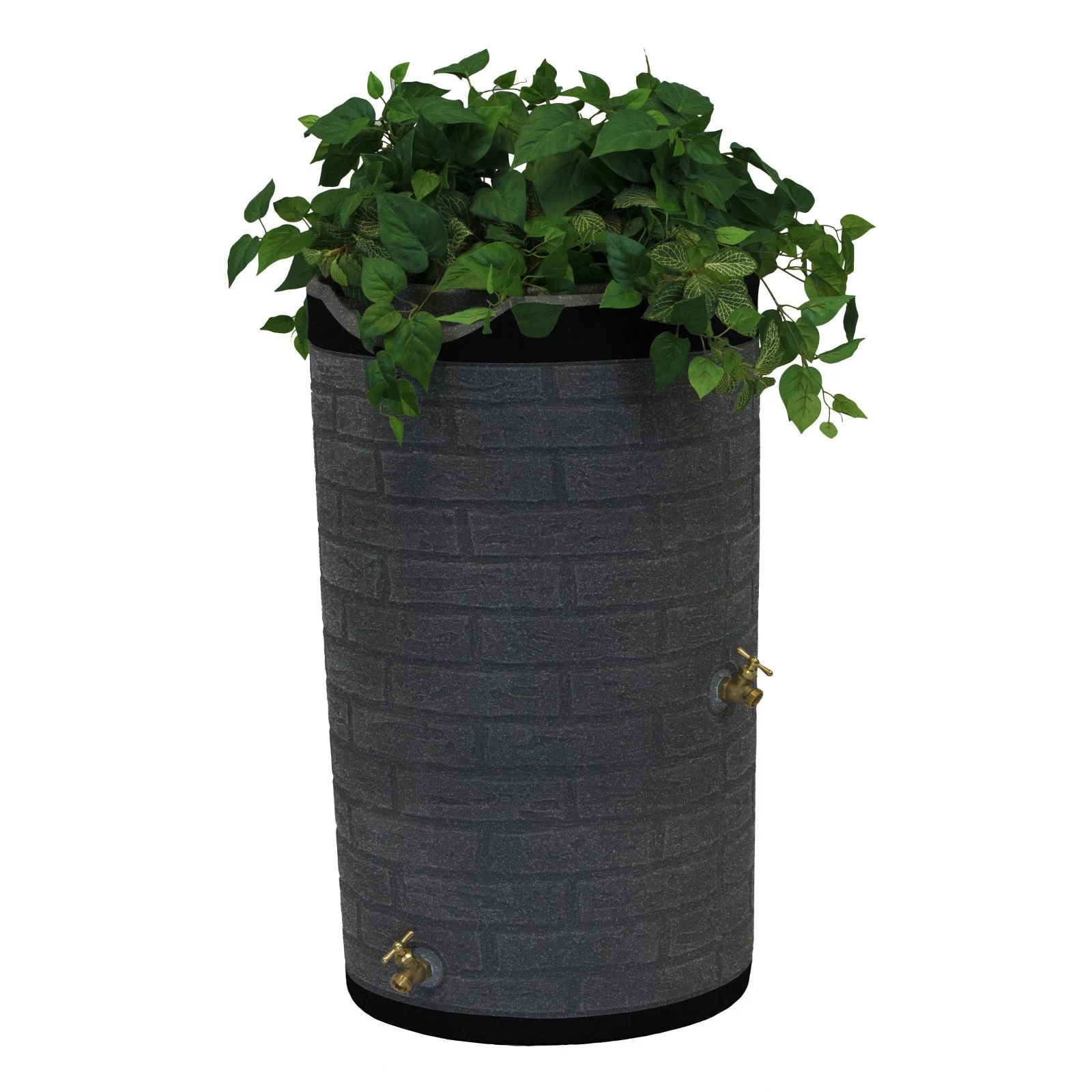 Good Ideas IMP-D50-DAR Impressions Downton Rain Saver Rain Barrel, 50 Gallon, Dark Granite - Image 11