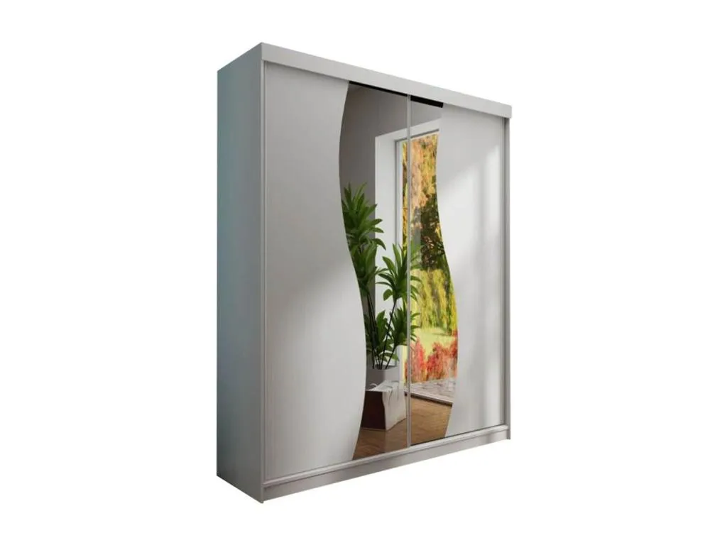 Armario Mueblestop 110 Blanco 200x150x62cm Puertas de armario - Correderas 66432ACTW