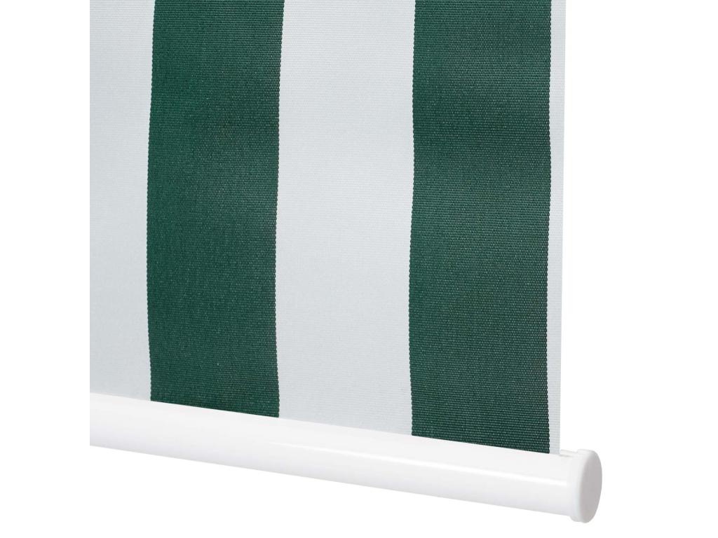 Estor enrollable Pratcas-D52, verde/blanco