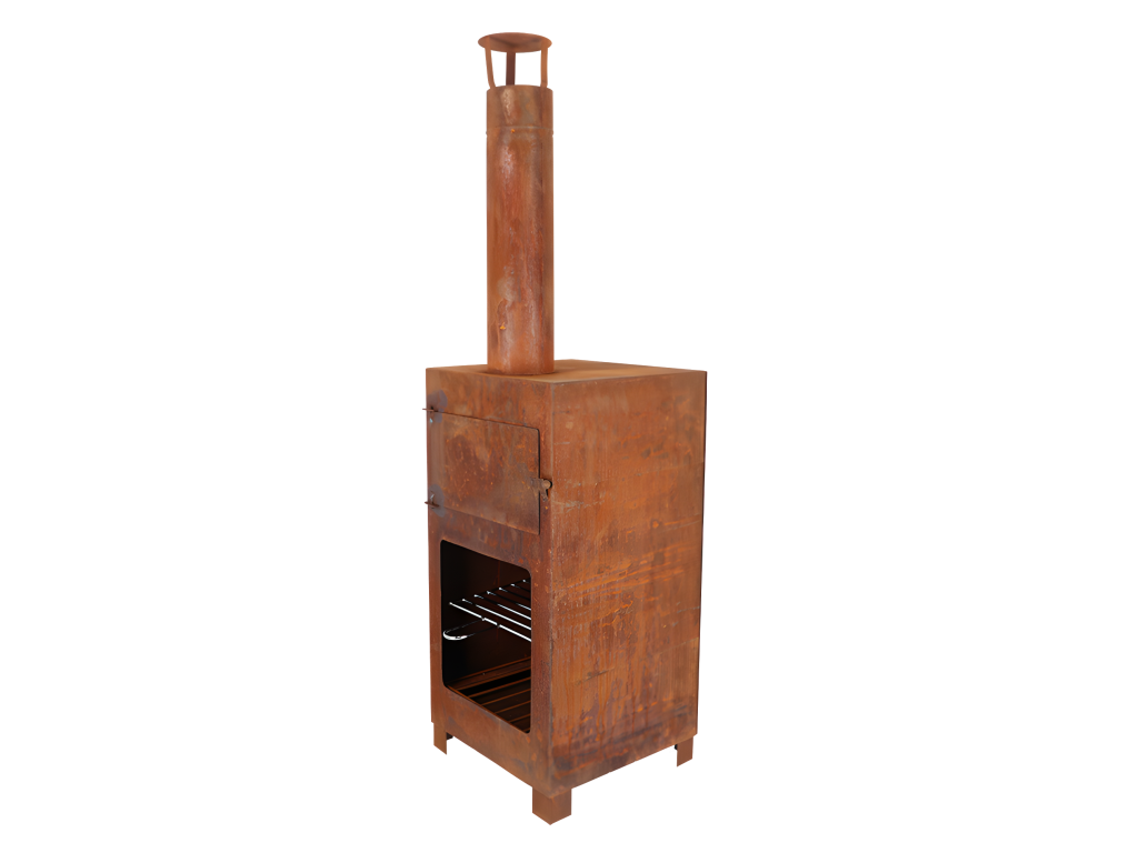 Chimenea Hogarmagic xterior con horno de pizza integrado