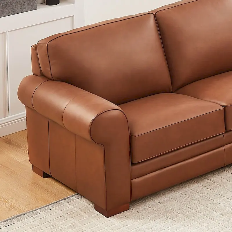 Hydeline Brookfield Premium Top Grain Leather Sofa and Chair Set