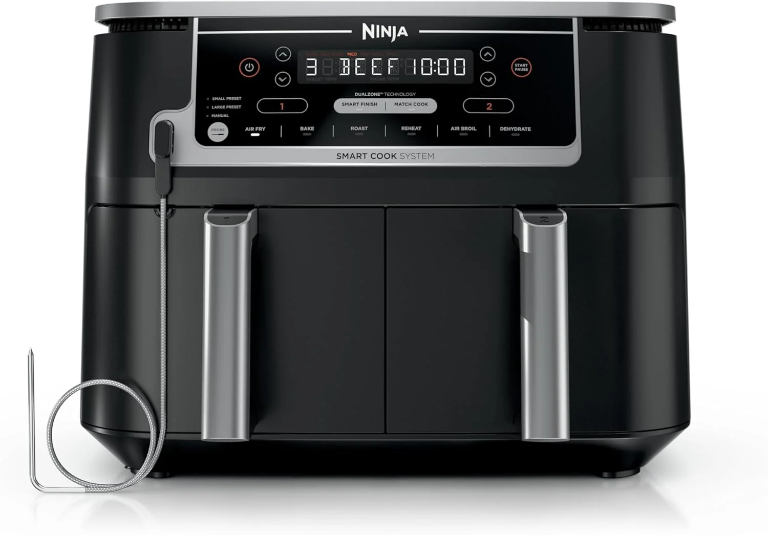 Ninja Foodi 6-in-1 FlexBasket Air Fryer with 7-Quart MegaZone and Basket Divider