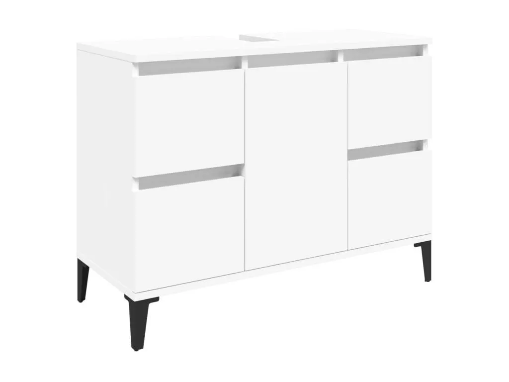 Armario para lavabo Decoesp contrachapada blanco 80x33x60 cm NYBC03085