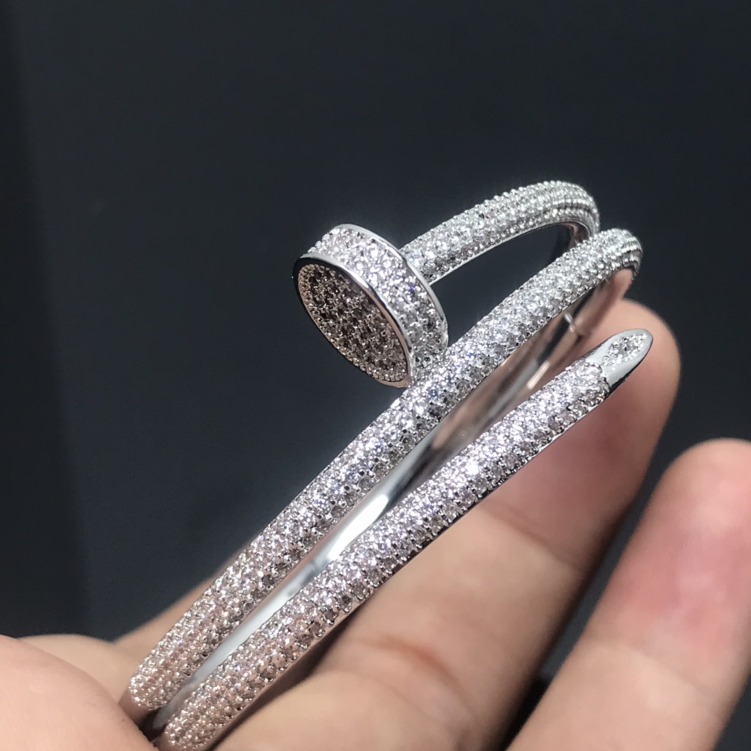 Cartier Full Diamond Three Layers Juste un Clou Nail Bracelet - Original Replica Club
