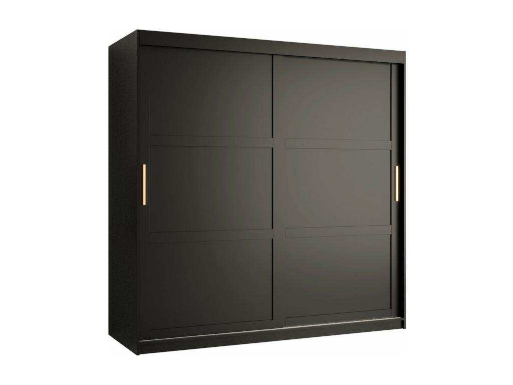 Armario Hominor G113 - Negro - 200x180x62cm - Puertas de armario Correderas