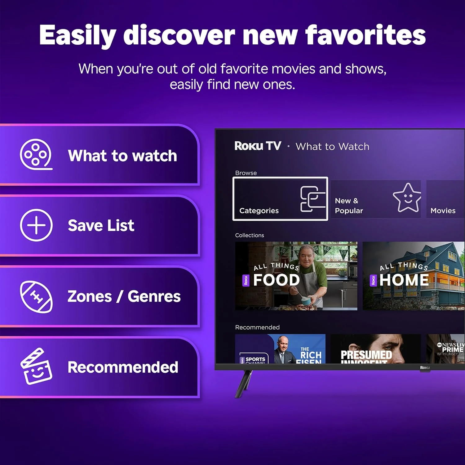 Roku 50in Select Series 4K HDR Smart TV With Voice Remote - Image 5 Roku 50in Select Series 4K HDR Smart TV With Voice Remote - Image 5