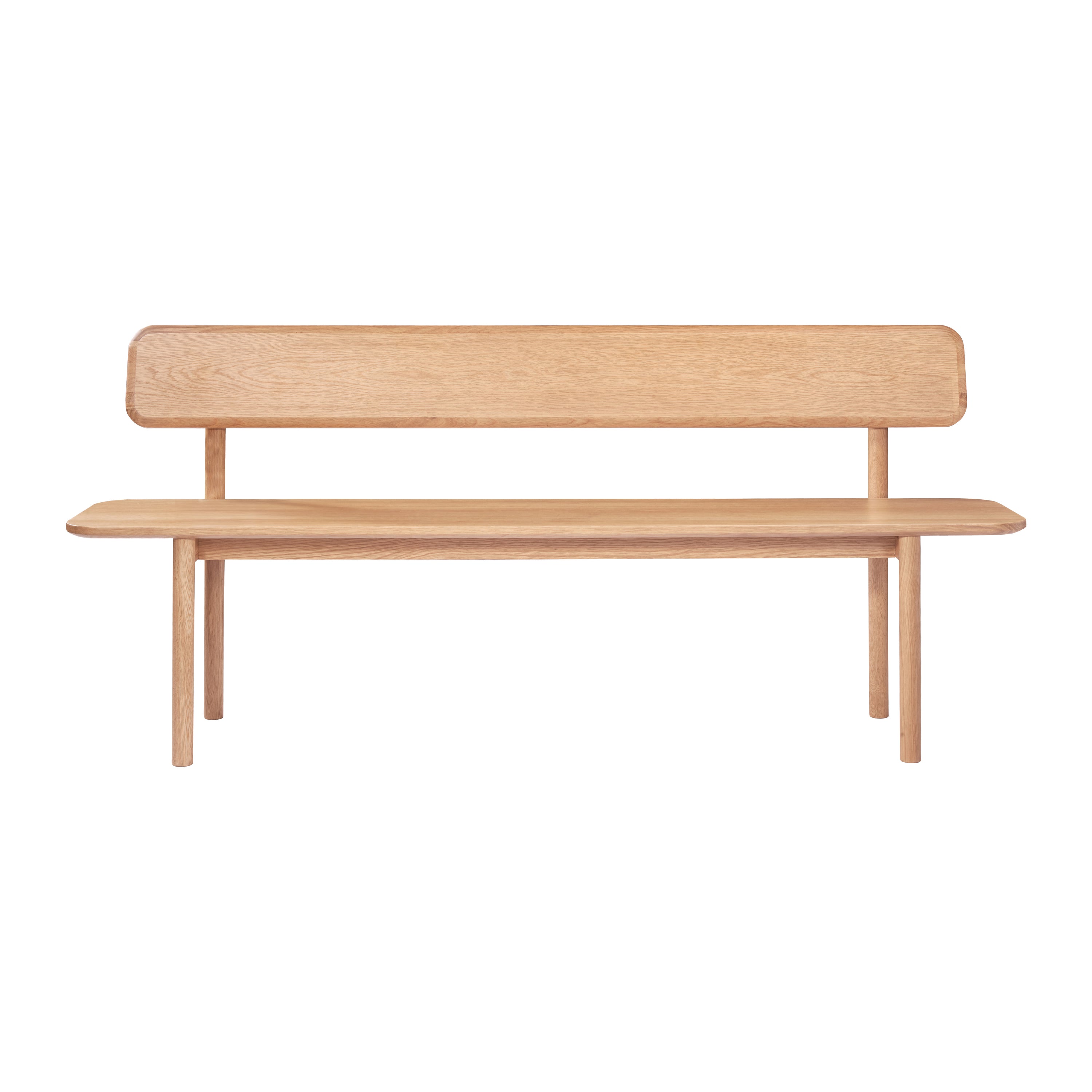 Blokker Brinn Eetkamerbank met Rugleuning 180 cm - Eiken