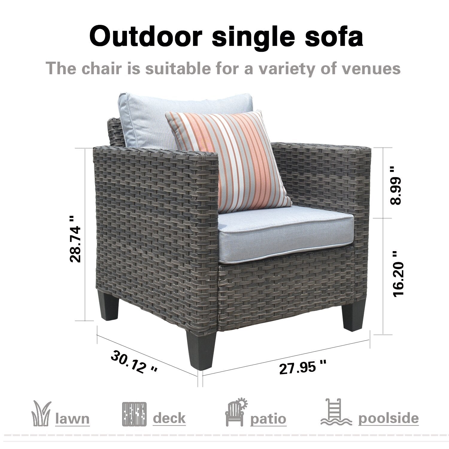 Dron Wicker/Rattan 5 - Person Seating Group with Cushions