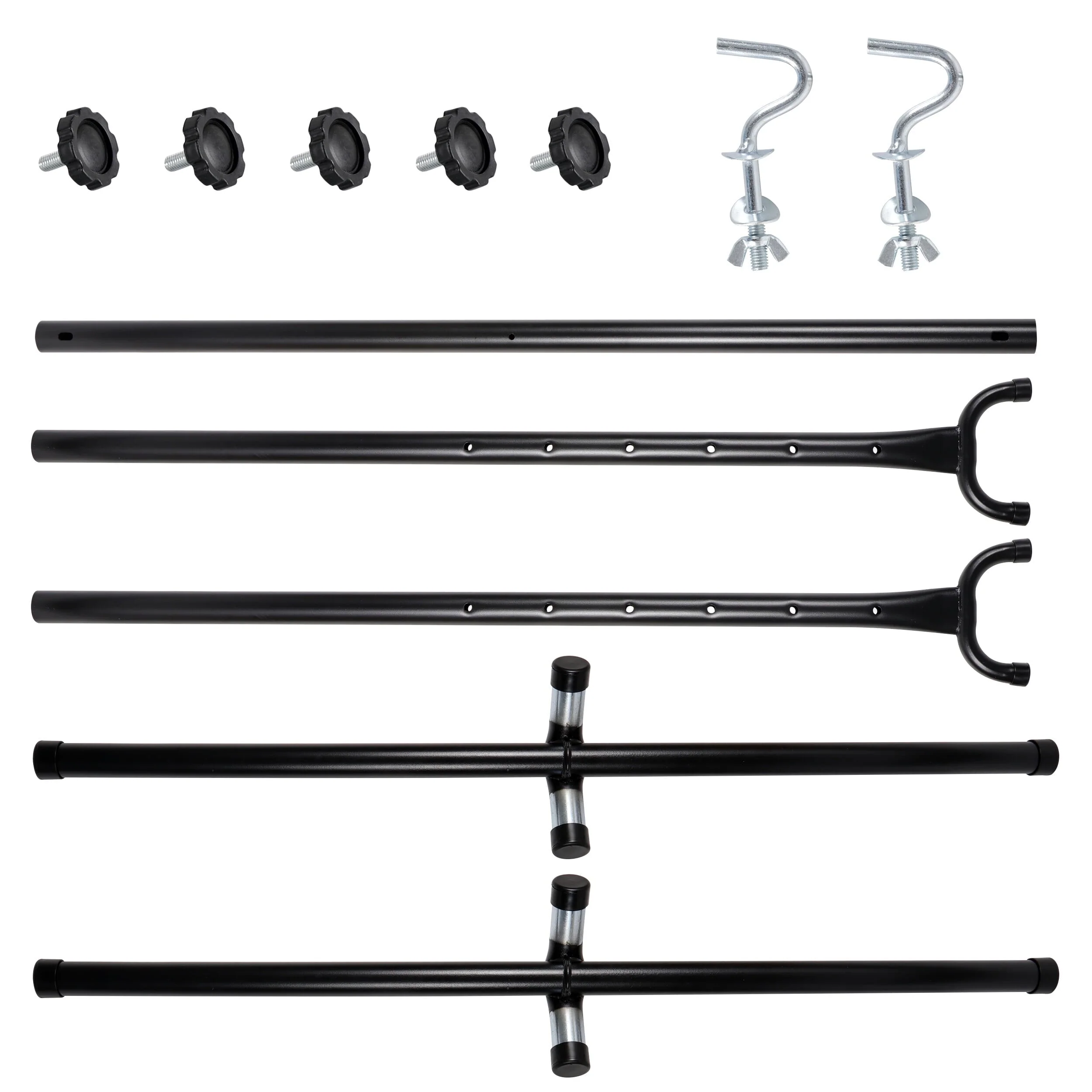ZenSports 450lbs Adjustable 9FT Double Steel Hammock Stand Frame W/Portable Carry Bag, Black - Image 9