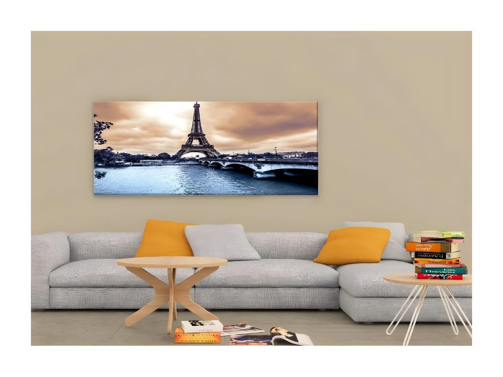 Impresión sobre Lienzo Torre Eiffel 02, Multicolor, 100x3x70 cm, Casaplu