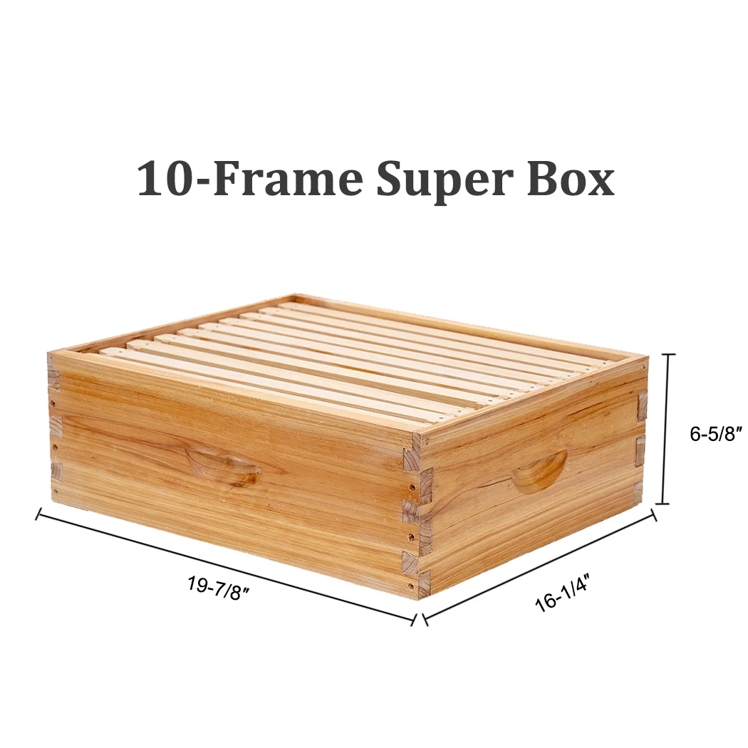 Bee Castle 10-Frame Beeswaxed Complete Bee Hives Kit with 2 Deep Box and 1 Medium Box - Image 7