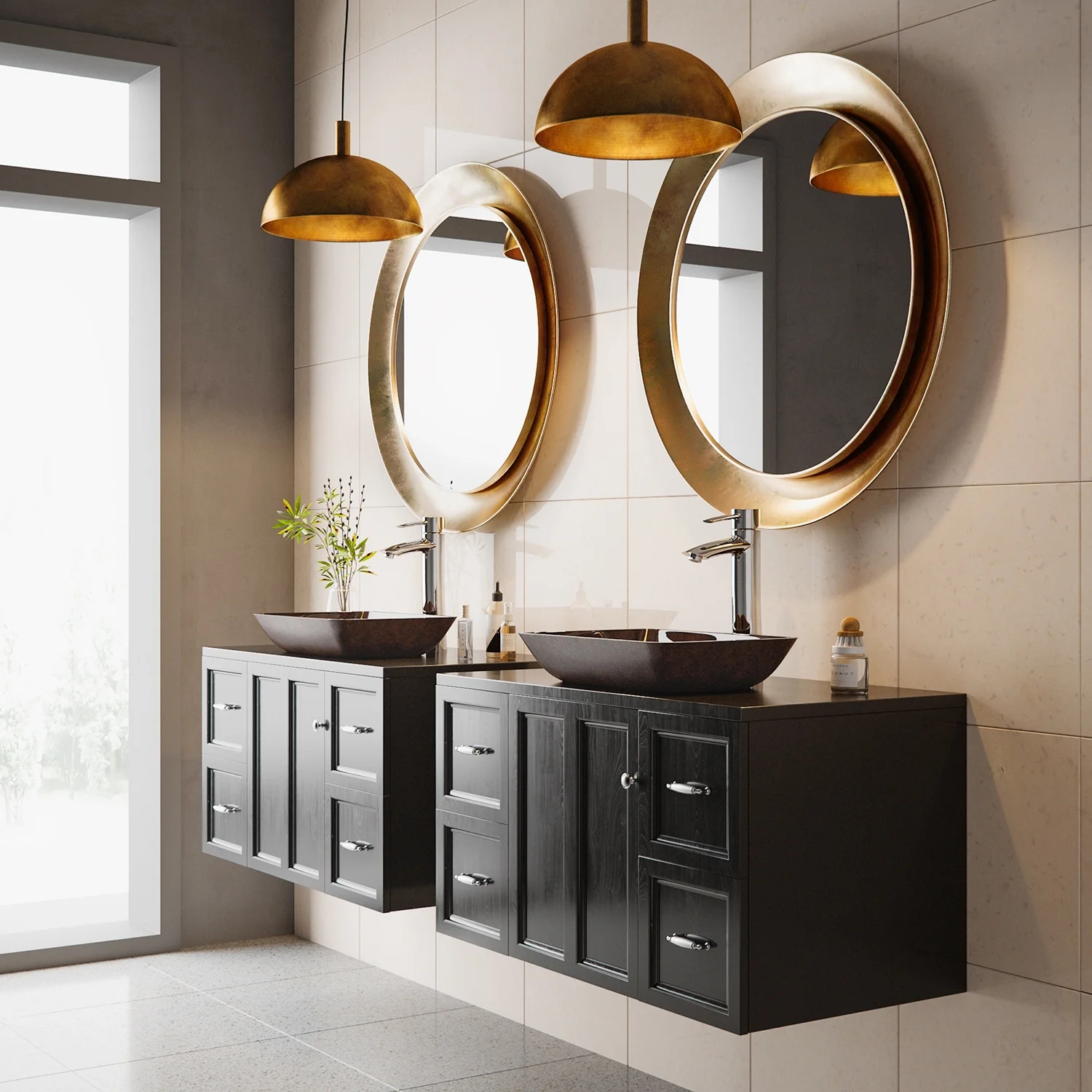 VIGO Donatello Artistic Rubywood Glass 18 in. L x 13 in. W x 4 in. H Rectangular Vessel Bathroom Sink - image 6