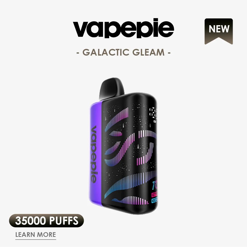 VAPEPIE Galactic Gleam 45.000 Züge – Innovativer Einweg Vape mit 3D-Display & Mesh Coil