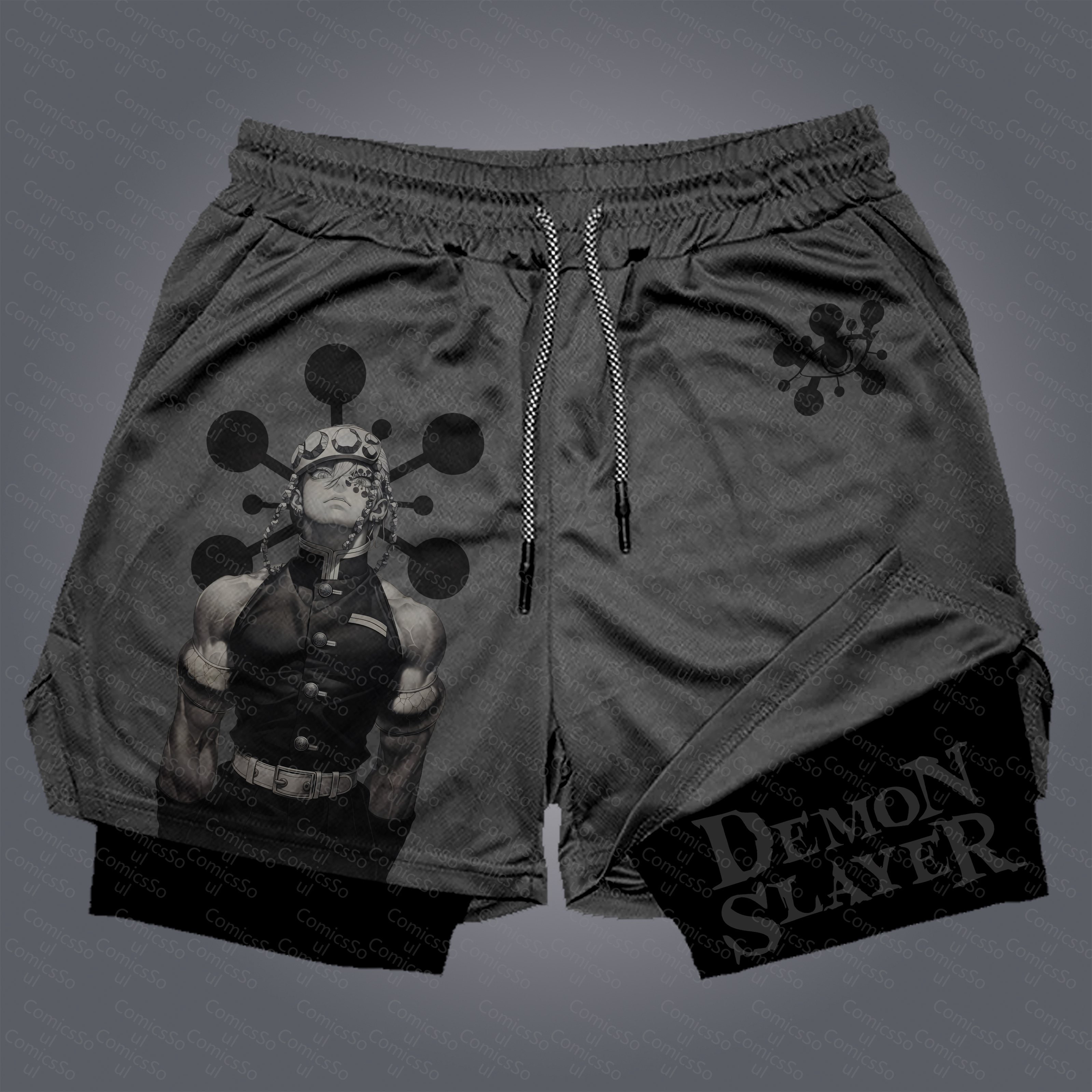 Unisex  “Comicssoul” Casual Anime Streetwear Shorts