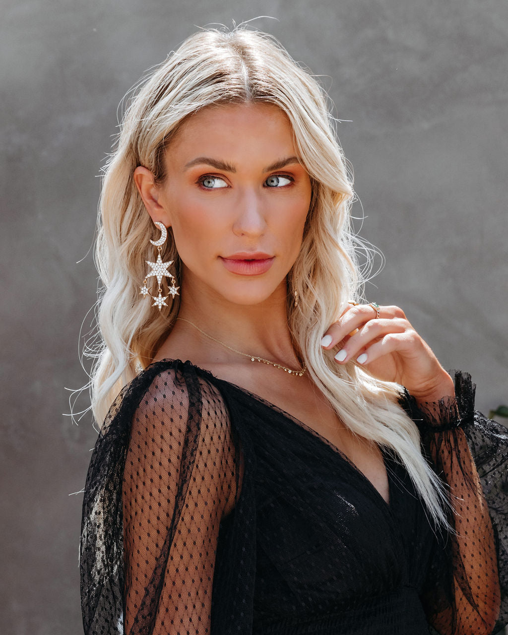 Hang The Moon And Stars Earrings - FINAL SALE - Se7enfashion