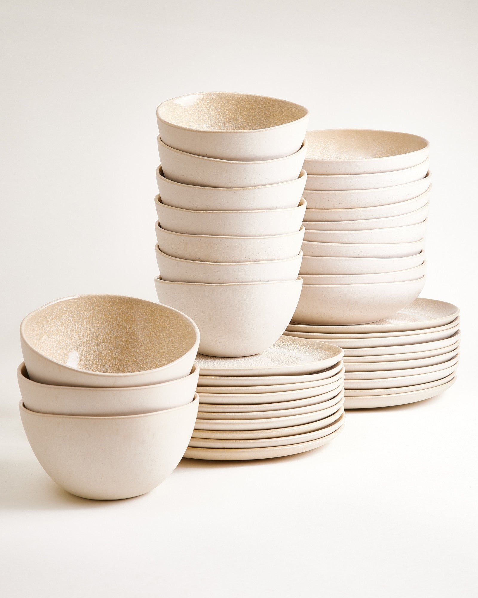 Lorosa Geschirr-Set classic sand 40-teilig