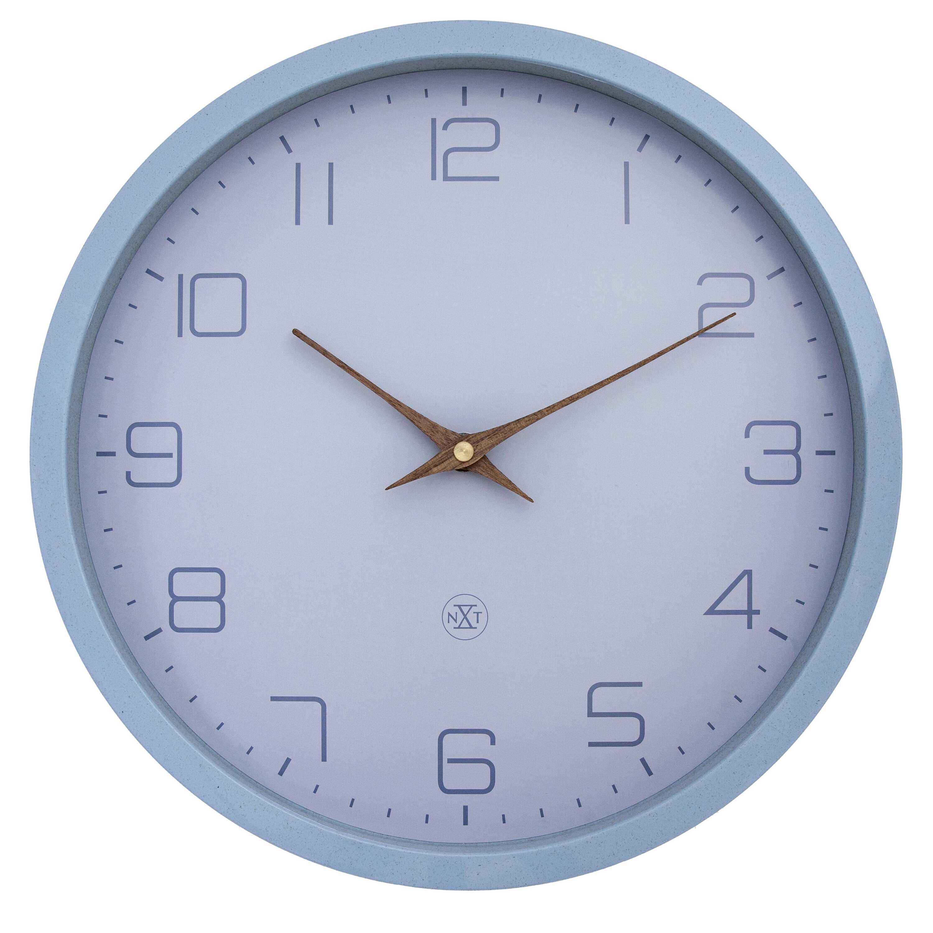 NeXtime - Wandklok 30cm - Stil - Zwart - Papier & Bioplastic - nXt