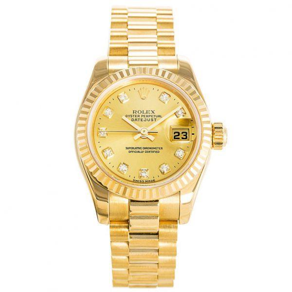 Réplica Rolex Datejust Oro Mujer 179178