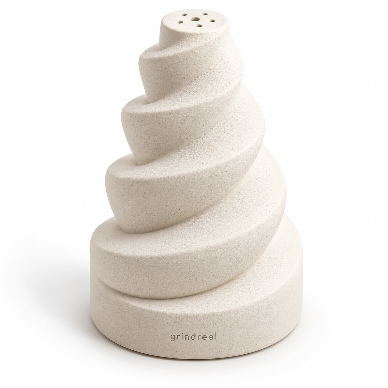 grindreel Cream White Spiral Diffuser lifestyle presentation